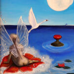 La Fata rossa, olio su tela, 2003, 35 x50 cm