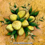 Limoni, olio su tela, 2006, 45 x 458 cm