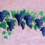Uva nera, olio su tela, 2010, 100 x 50 cm